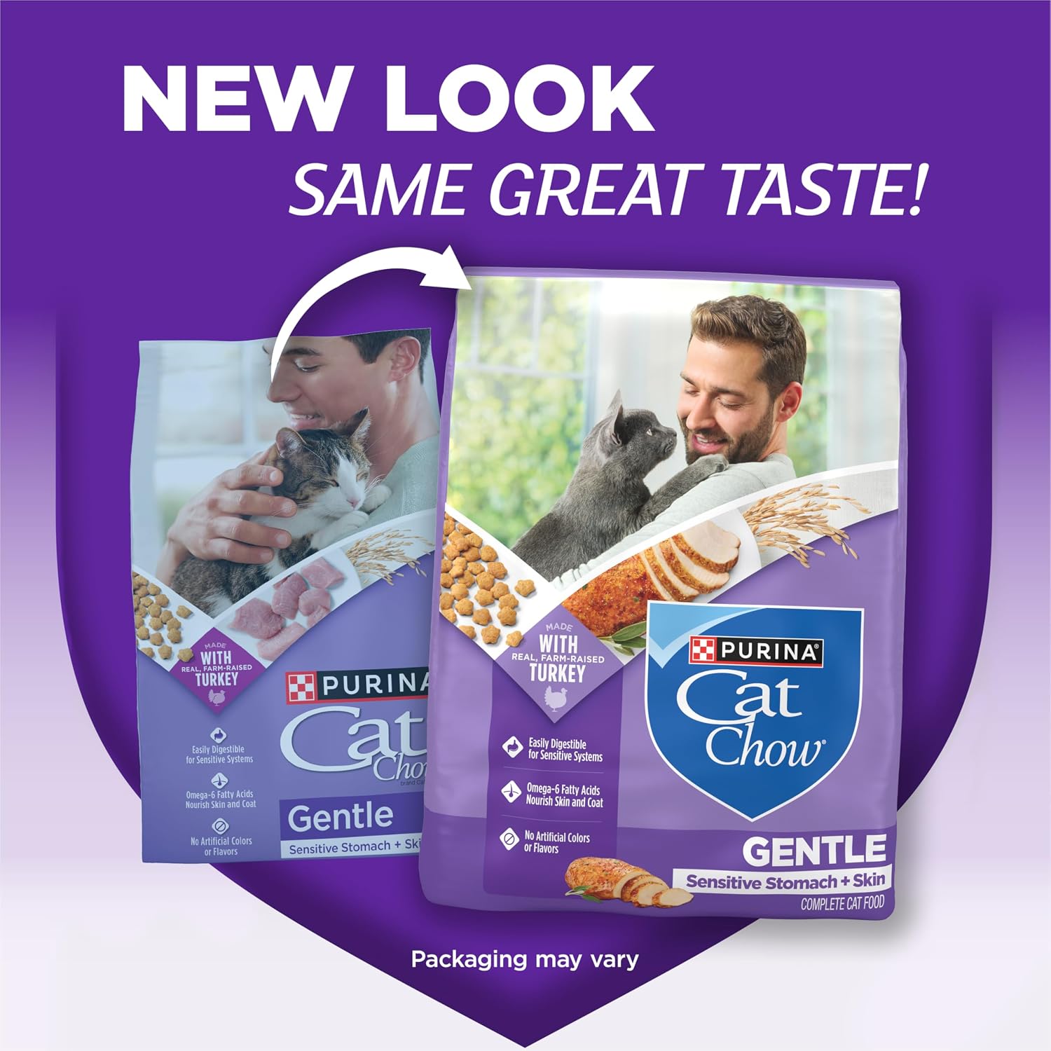Purina Cat Chow Gentle Sensitive Stomach & Skin Dry Cat Food, 13 lb Bag