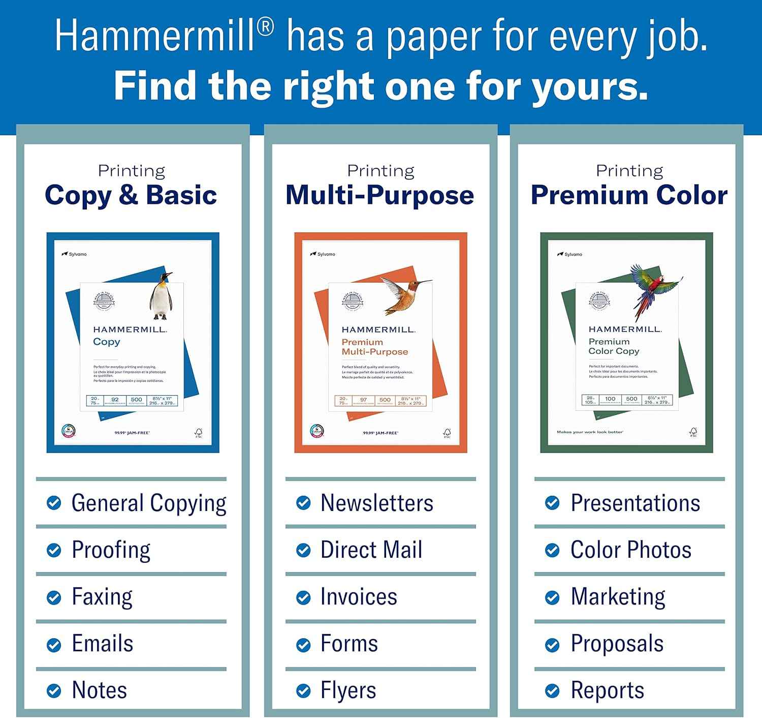 Hammermill 20 lb Canary Printer Paper, 8.5 x 11-3 Ream (1,500 Sheets) - Made in The USA, Pastel