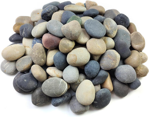 FANTIAN 10 lbs River Rocks, 2-3 Inch Natural Pebbles for Plants