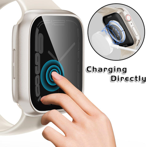 Privacy Case with Screen Protector for 44mm Apple Watch SE3 2 1