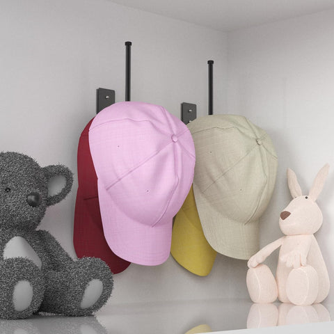 Durmmur Stainless Steel Hat Organizer, Hat Rack for Wall,Each Holds 15 Hats