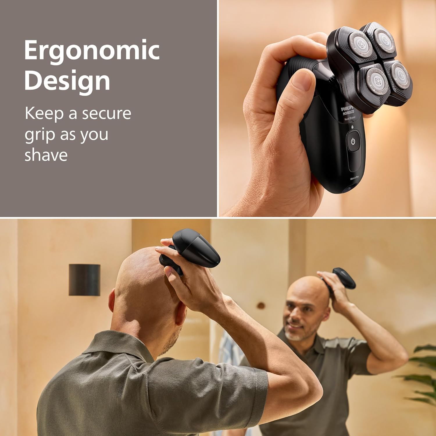 Philips Norelco Head Shaver Pro 5000 Series, Wet or Dry Use