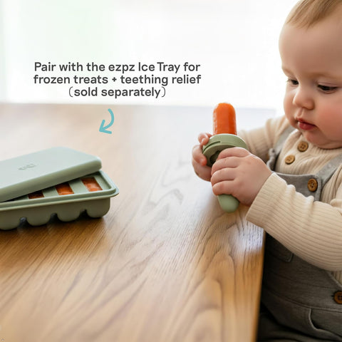 ezpz Baby-Led Gumline Feeder (Blush) - Baby Essentials - Baby-Led Weaning