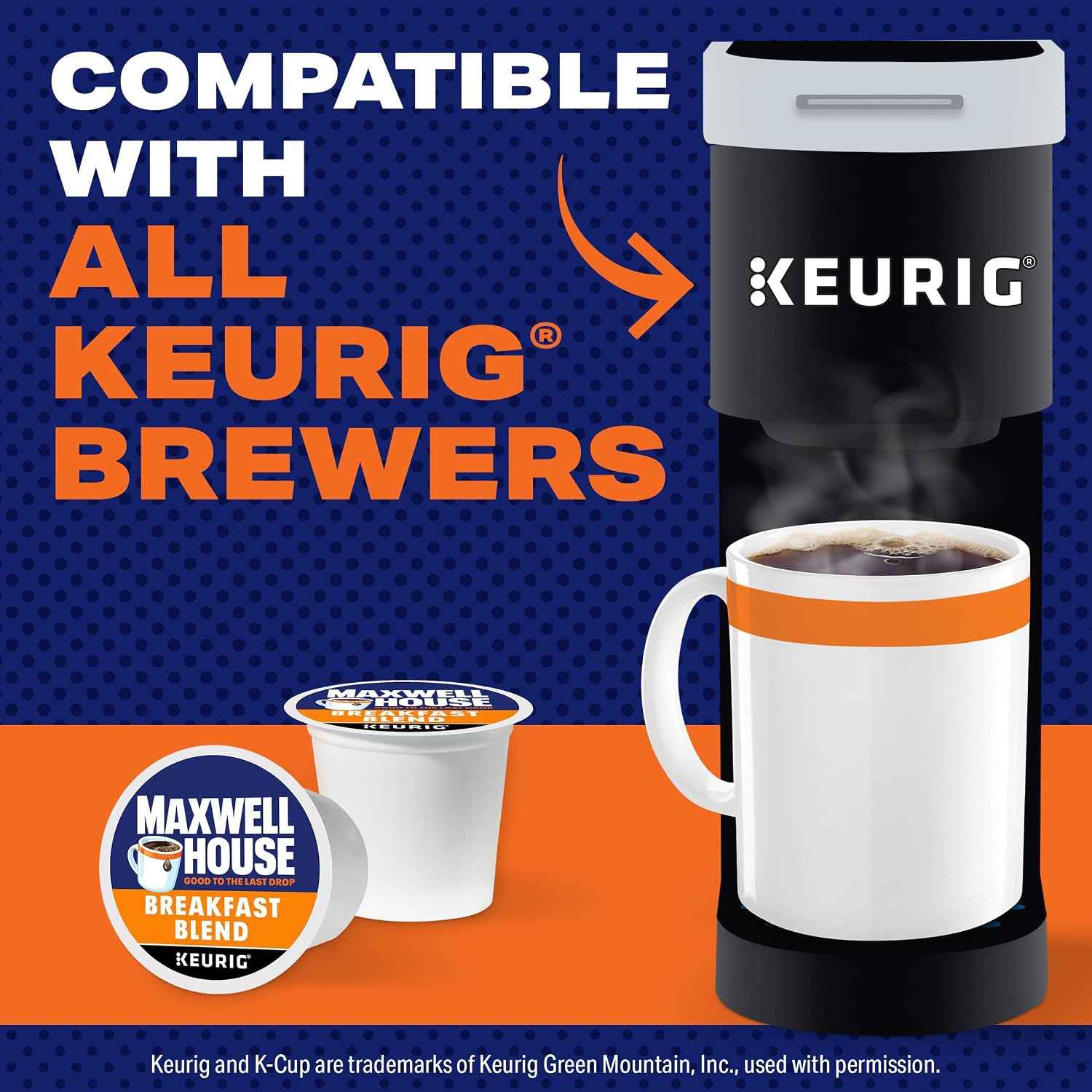 Maxwell House K-Cup Coffee Pods, 84 ct Box, Breakfast Blend Mild Roast