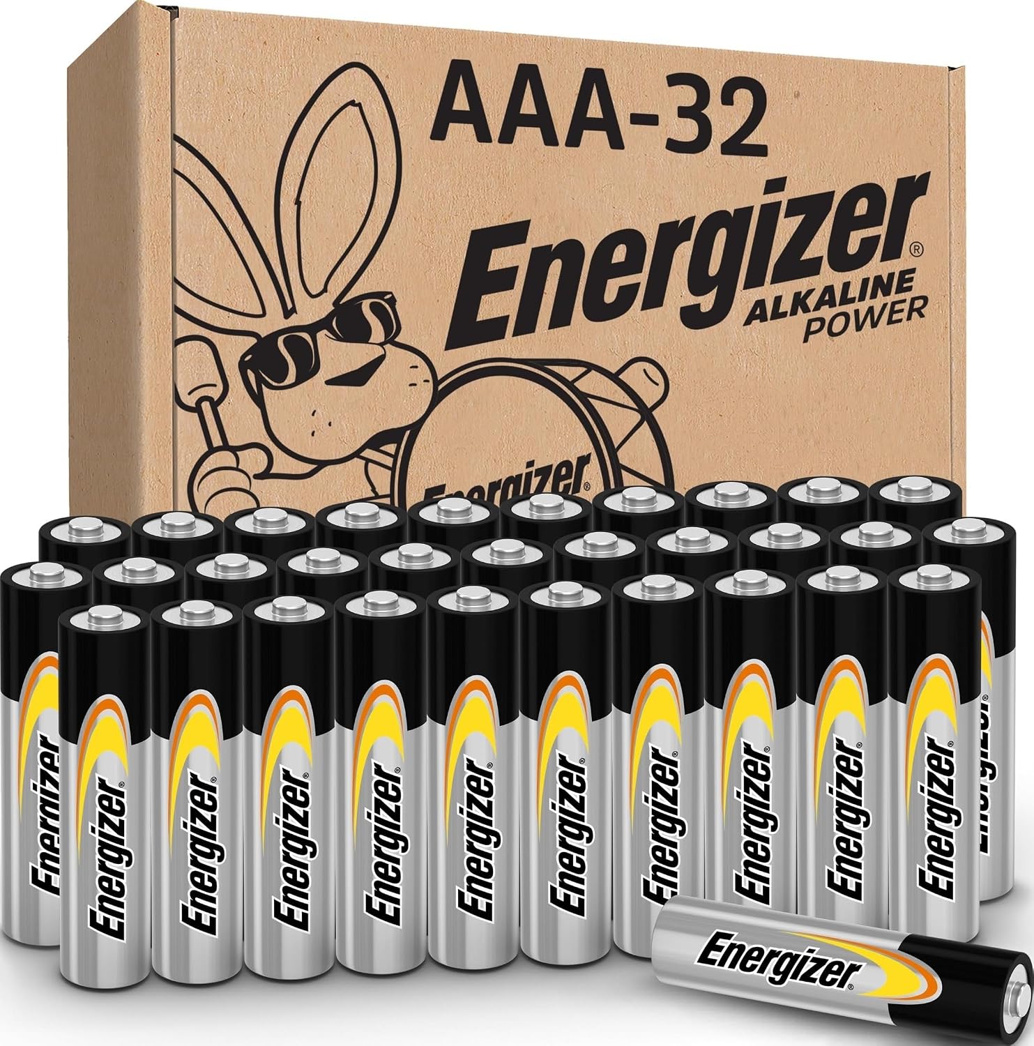 Energizer Alkaline Power AAA Batteries (32 Pack), Long-Lasting