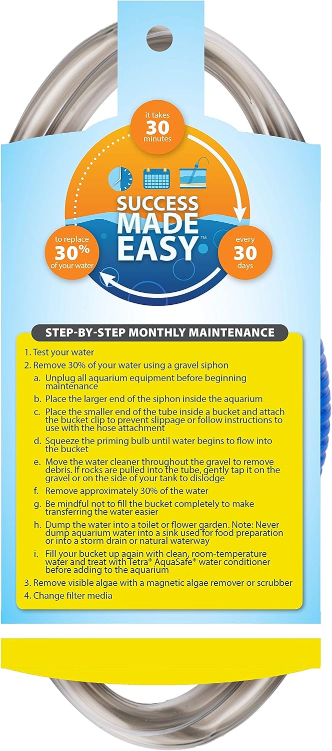Tetra Water Cleaner Gravel Siphon for Aquariums Up to 55 Gal