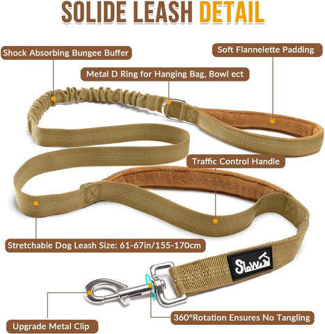 SlowTon No Pull Dog Harness with Front Clip - Heavy Duty, Soft Padded