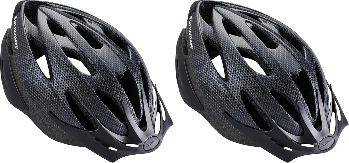 Schwinn Thrasher Helmet for Adults, Size 58-62 cm for Riders Ages 14+, Microshell, Adjustable Dial & Straps, Interior Padding, Air Vents, Visor, Adult Bike Helmet