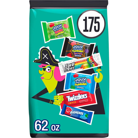 Hershey Assorted Fruit Flavored Halloween Candy Bulk Variety Pack, 62 oz