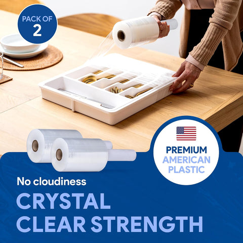 International Plastics Co. 5" Plastic Stretch Film Wrap with Handles