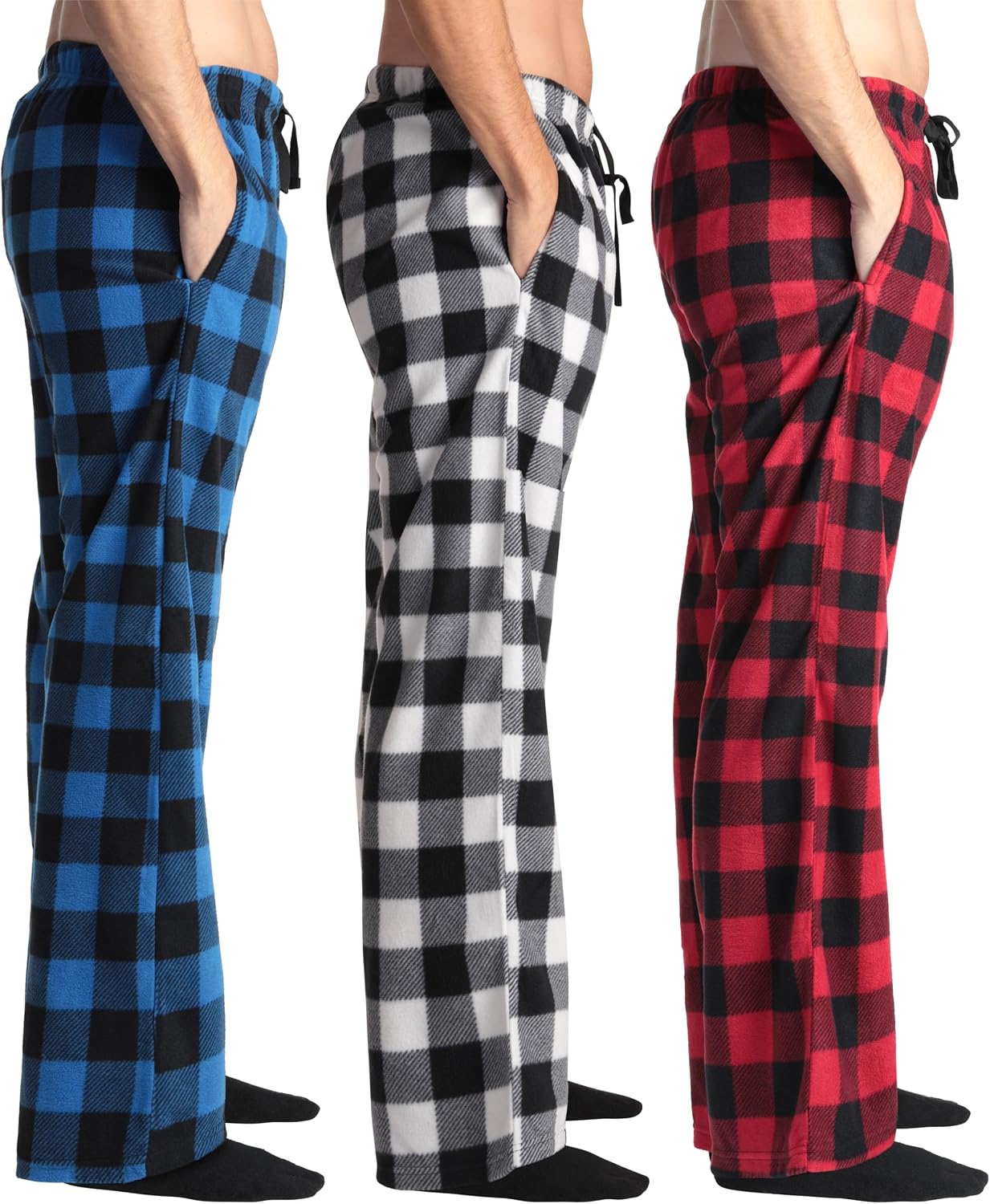 #followme Polar Fleece Pajama Pants for Men - (Pack of 3)