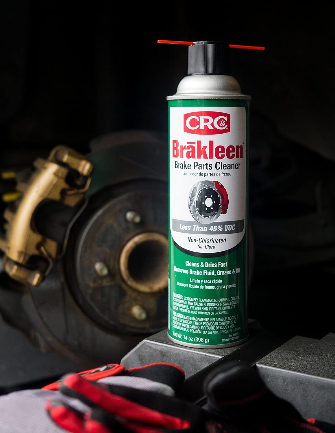 CRC Brakleen Brake Parts Cleaner Spray - Non-Chlorinated - 14 oz (12-Pack)