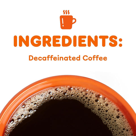 Dunkin’ Decaf Medium Roast Ground Coffee, 18 Oz. Bags (Pack of 6)