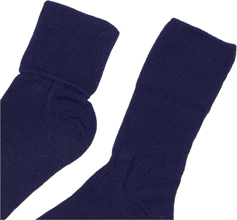 Jefferies Socks Girls 2-6X Seamless Turn Cuff 6 Pair Pack Socks