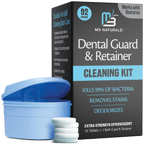 Retainer Cleaner Tablets, Denture Cleaner, Mint, 4 Month Supply by M3