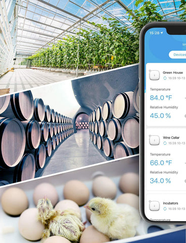 Govee WiFi Thermometer Hygrometer H5179, Smart Humidity Temperature Sensor with App Notification Alert, 2 Years Data Storage Export, Remote Monitor for Room Greenhouse Incubator Wine Cellar