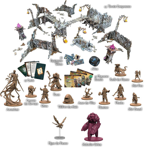 Maladum The Forbidden Creed Expansion - Fantasy Dungeon Crawler Game Immersive Terrain Solo, Co-op and Adversarial Play
