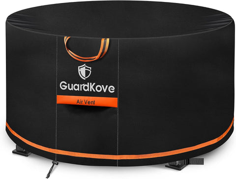 [Upgraded 1000D Heavy Duty Fabric] 32 inch Fire Pit Cover Round