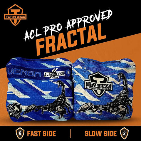 Titan Bags Venom ACL Cornhole Bags - Set of 4 - Speed 3/8