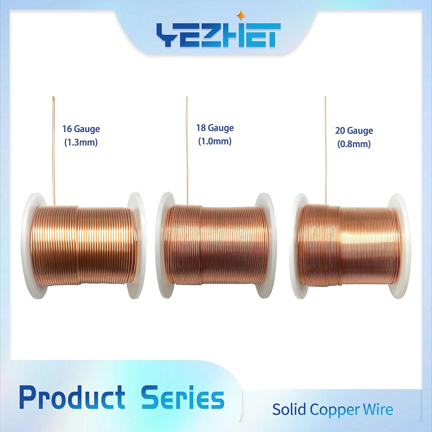 99.9% Solid Bare Copper Wire(16 Gauge(1.3MM, 16 OZ, 130Ft), Dead Soft Strong and Flexible, Copper Wire for Crafts/Jewelry Making/Electroculture Gardening