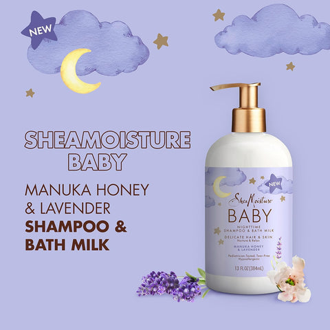 Shea Moisture Baby Shampoo & Bath Milk Manuka Honey 13oz