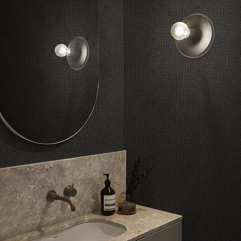 Zeeko Black Crocodile Peel and Stick Wallpaper 17.3" X 984"