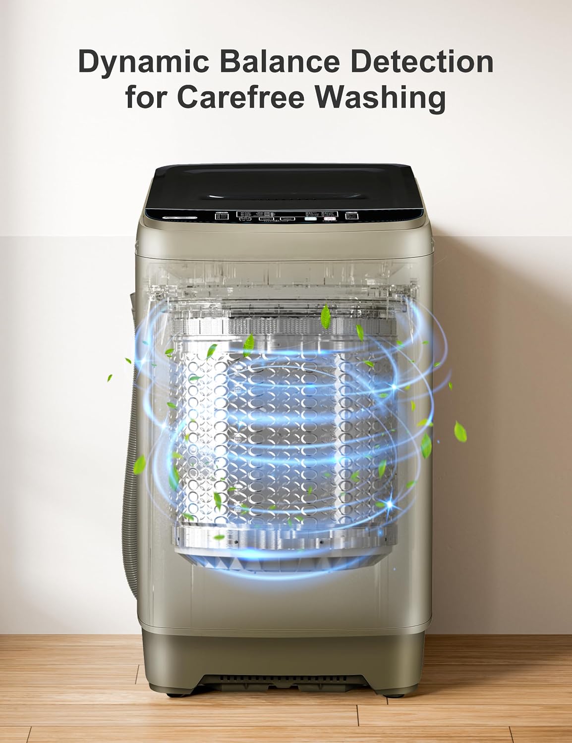 Portable Washing Machine - 1.7 Cu. ft. Top Load Compact Washer - Gold