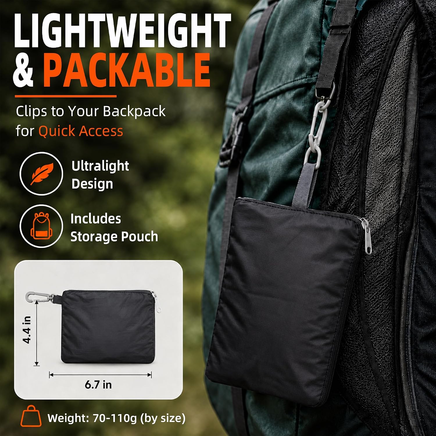 Frelaxy Waterproof Backpack Rain Cover, Pack Covers for Hiking, Travel