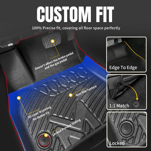 Floor Mats Custom for 2016-2025 Chevy Malibu (Not for Malibu Limited)