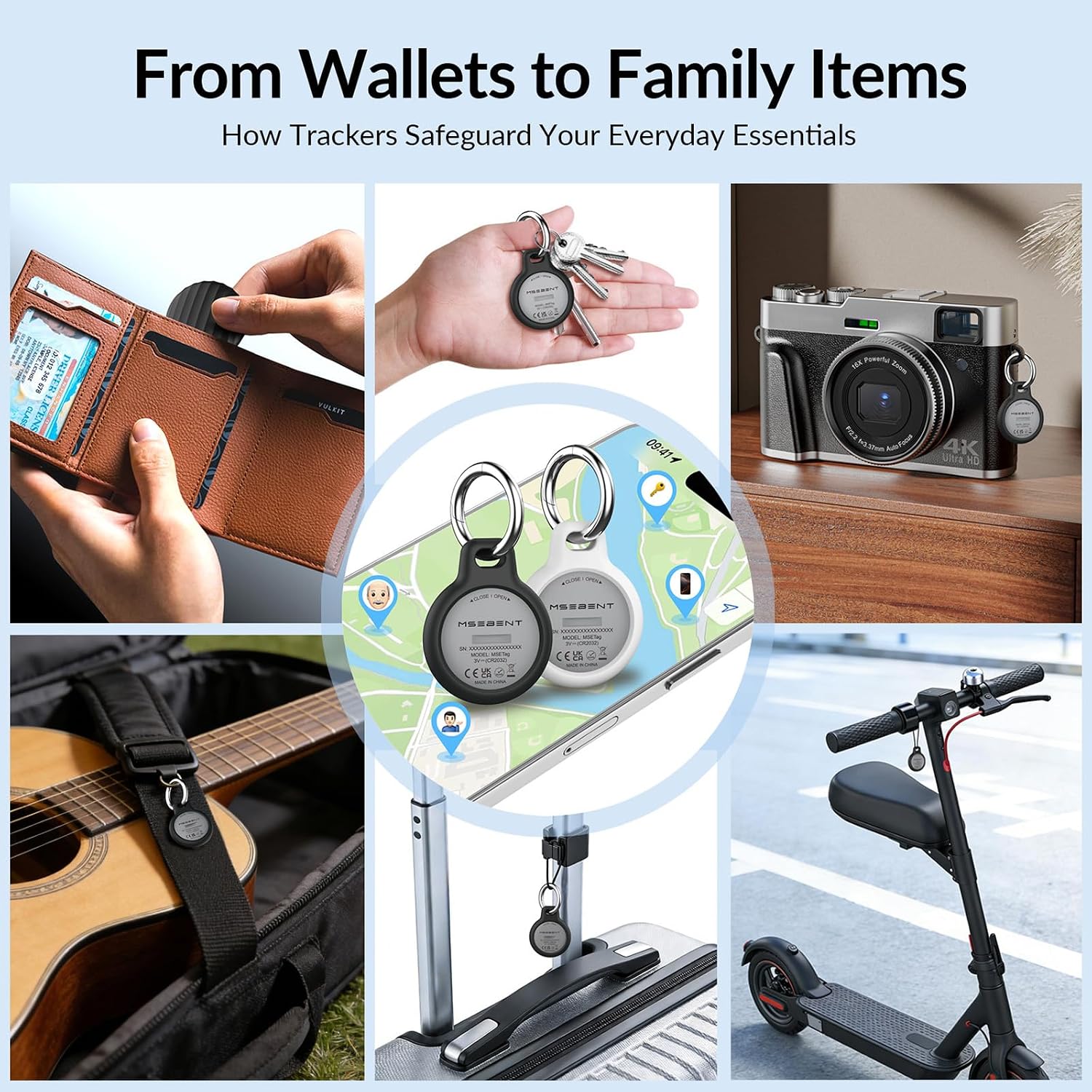 Tracker Tag - 2 Pack [Apple MFi Certified] Bluetooth Trackers Works with Apple Find My (iOS Only) - IP67 Waterproof Item Finders | Track Keys, Wallet, Luggage, Backpack