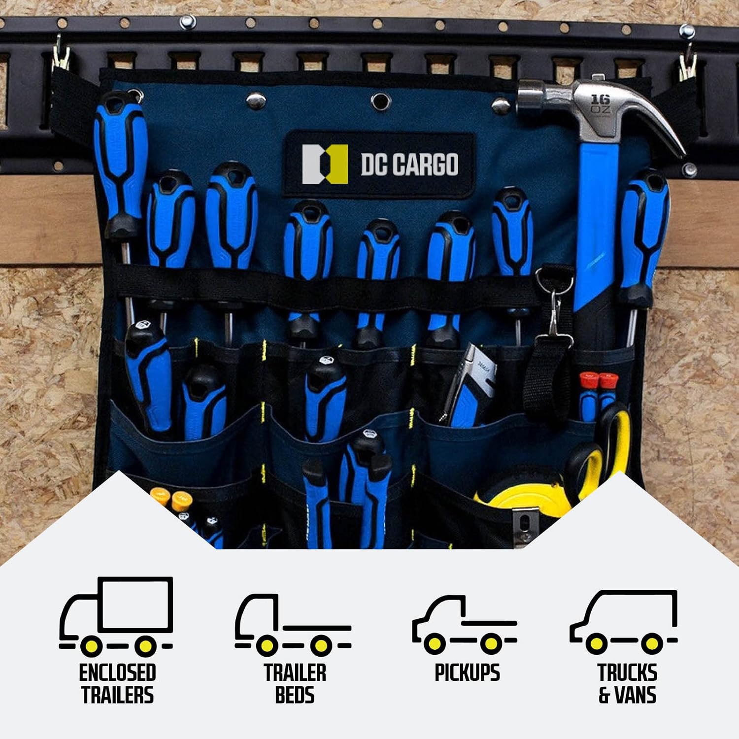 DC Cargo Mall E Track Tie Down Rail Kit 2' (4 Pack) for Garages, Vans, Trailers, Motorcycle Tie Downs, ATV Mountings – Galvanized Steel - Secure Cargo & Heavy Loads Up to 2,000 lbs