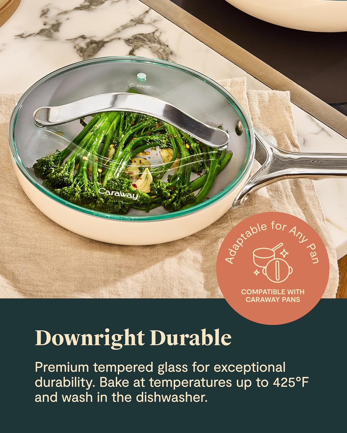 Caraway 8" Glass Lid for Pots and Pans
