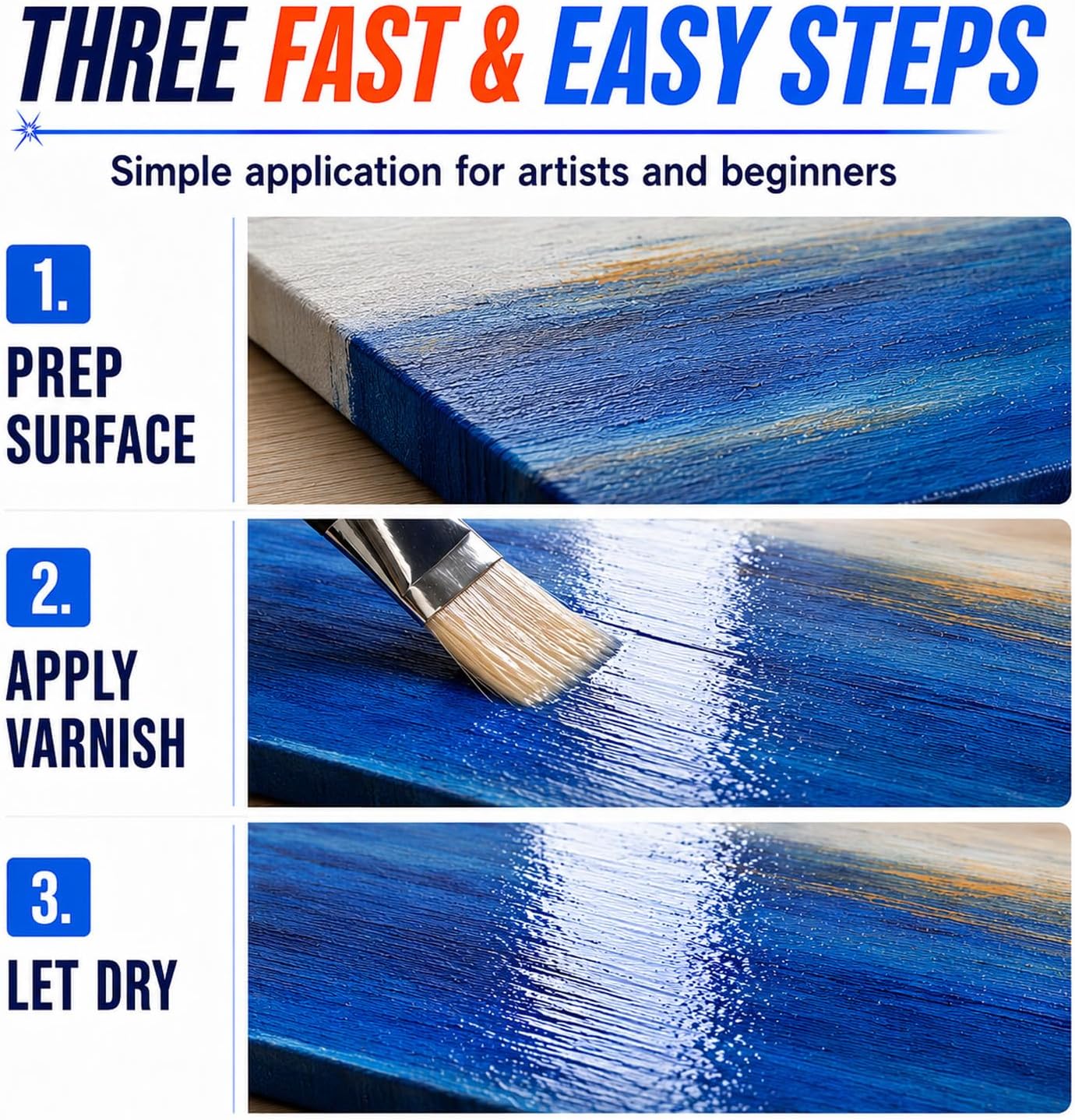 Clear Acrylic Paint Sealer, High Gloss Varnish for Acrylic Painting
