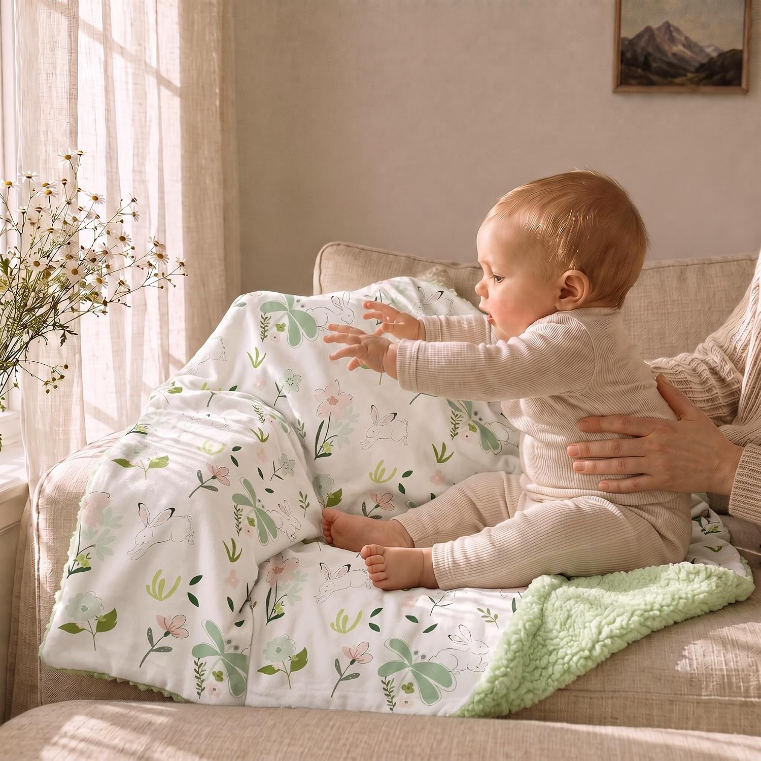 Fleece Baby Blankets for Boys & Girls, Infant Toddler Blanket
