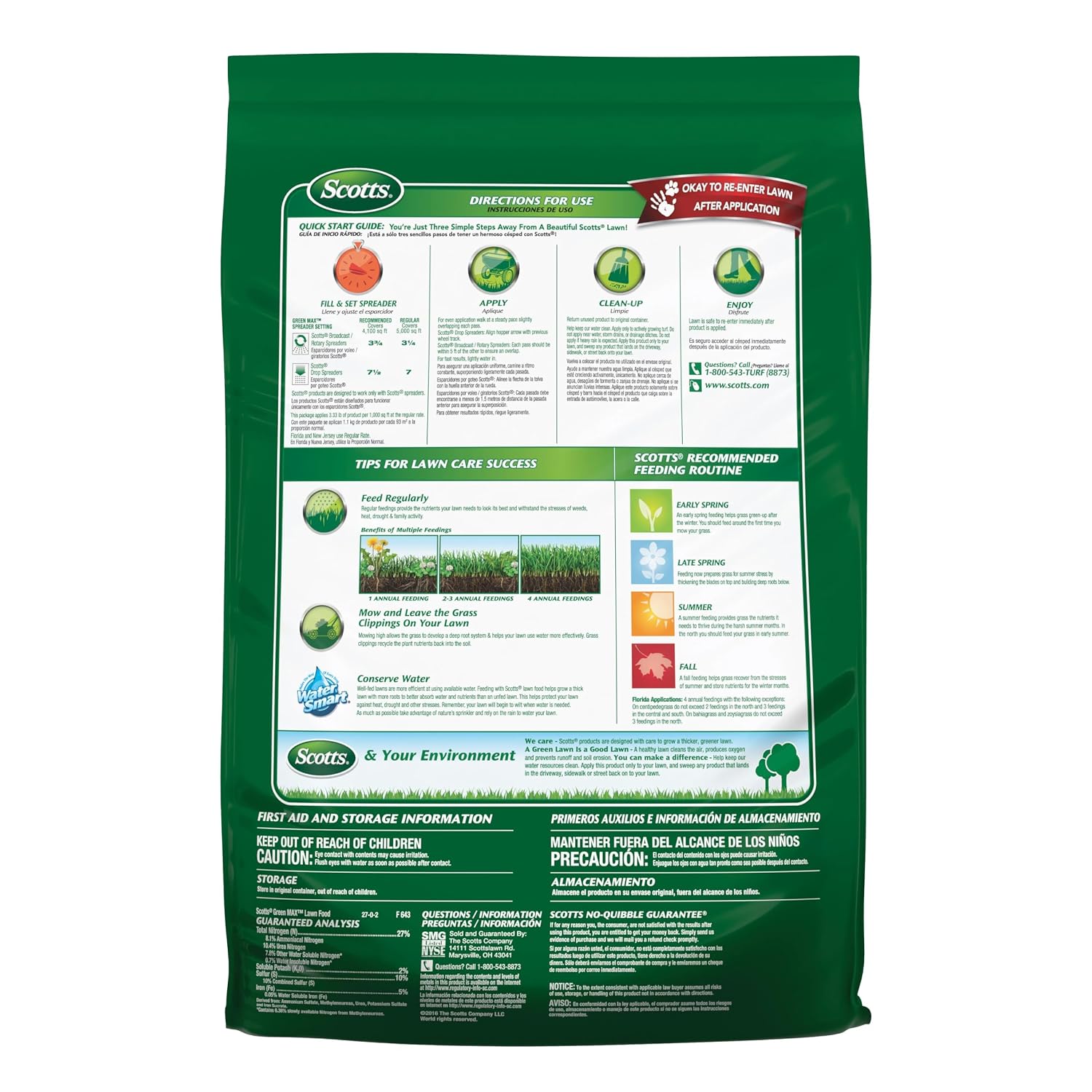 Scotts Green Max Lawn Food, 16.67 lbs.