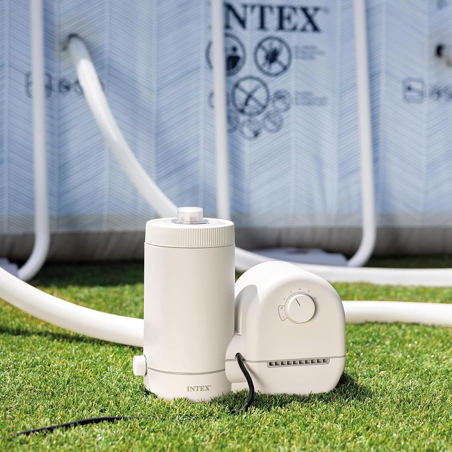 INTEX Krystal Clear 1,500 GPH Cartridge Filter Pump for Above Ground Pools