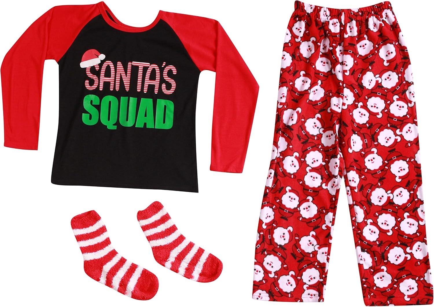 #followme Matching Christmas Pajamas for Family or Couples – Santa’s Squad