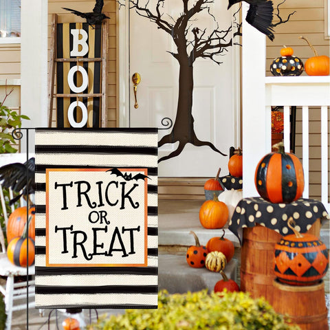 AVOIN colorlife Halloween Garden Flag 12x18 Inch for Outside