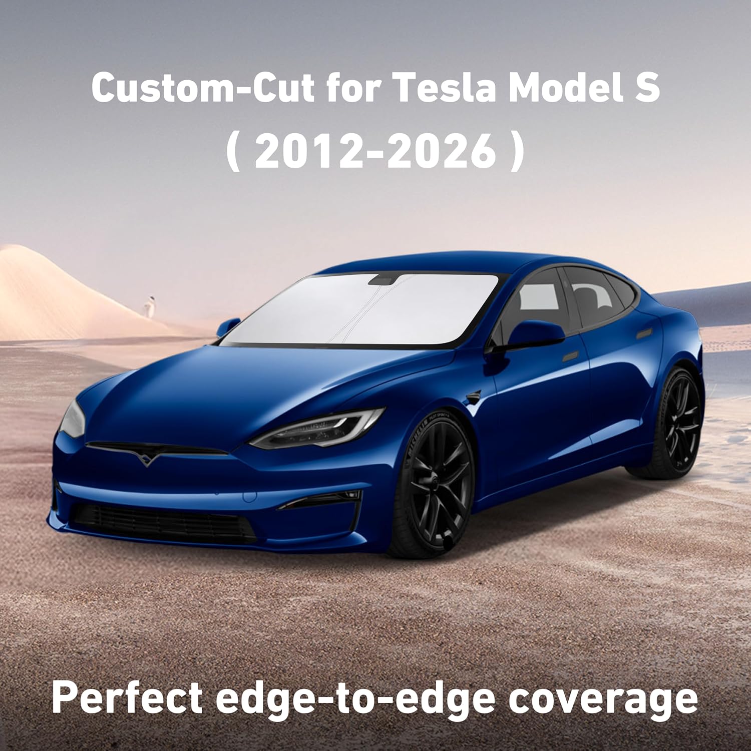 EcoNour Windshield Sunshade Compatible for Tesla Model S 2012-2025 2026