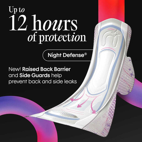 Kotex Ultra Thin Overnight Pads, Wings, Extra Heavy, 102 Count