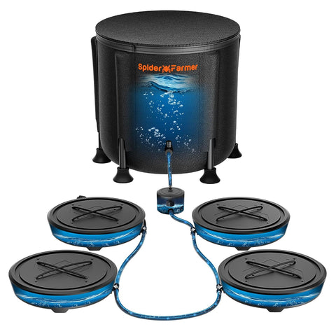 Spider Farmer 4 Pot Gravity-Fed Self Watering System, Automatic Watering
