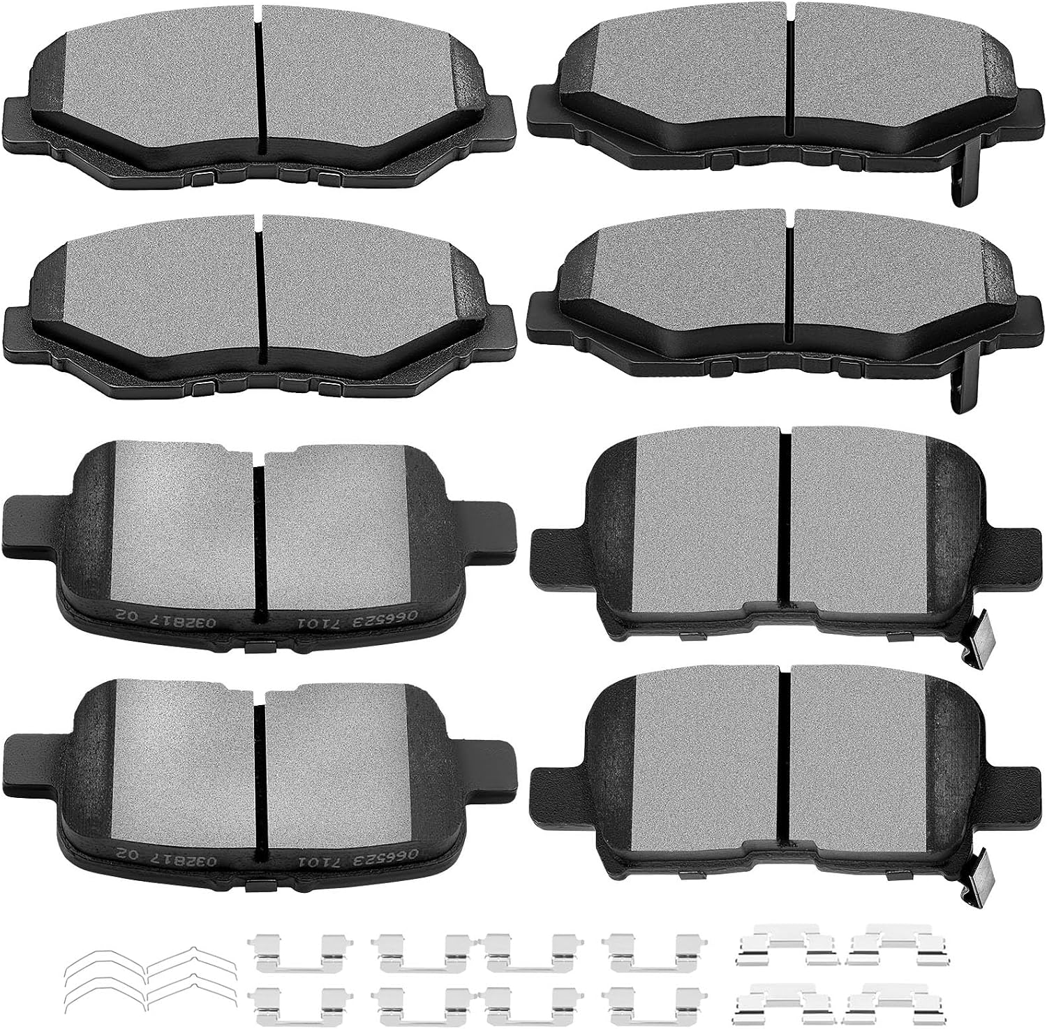 Ceramic Brake Pads Kits,SCITOO 8pcs Brakes Pads Set For Honda Pilot 2003-08