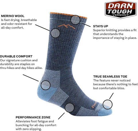Darn Tough Women's Hiker Boot Midweight Sock (Style 1907) -
