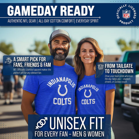 NFL Gameday Cotton Blend T-Shirt for Men and Women - Licensed