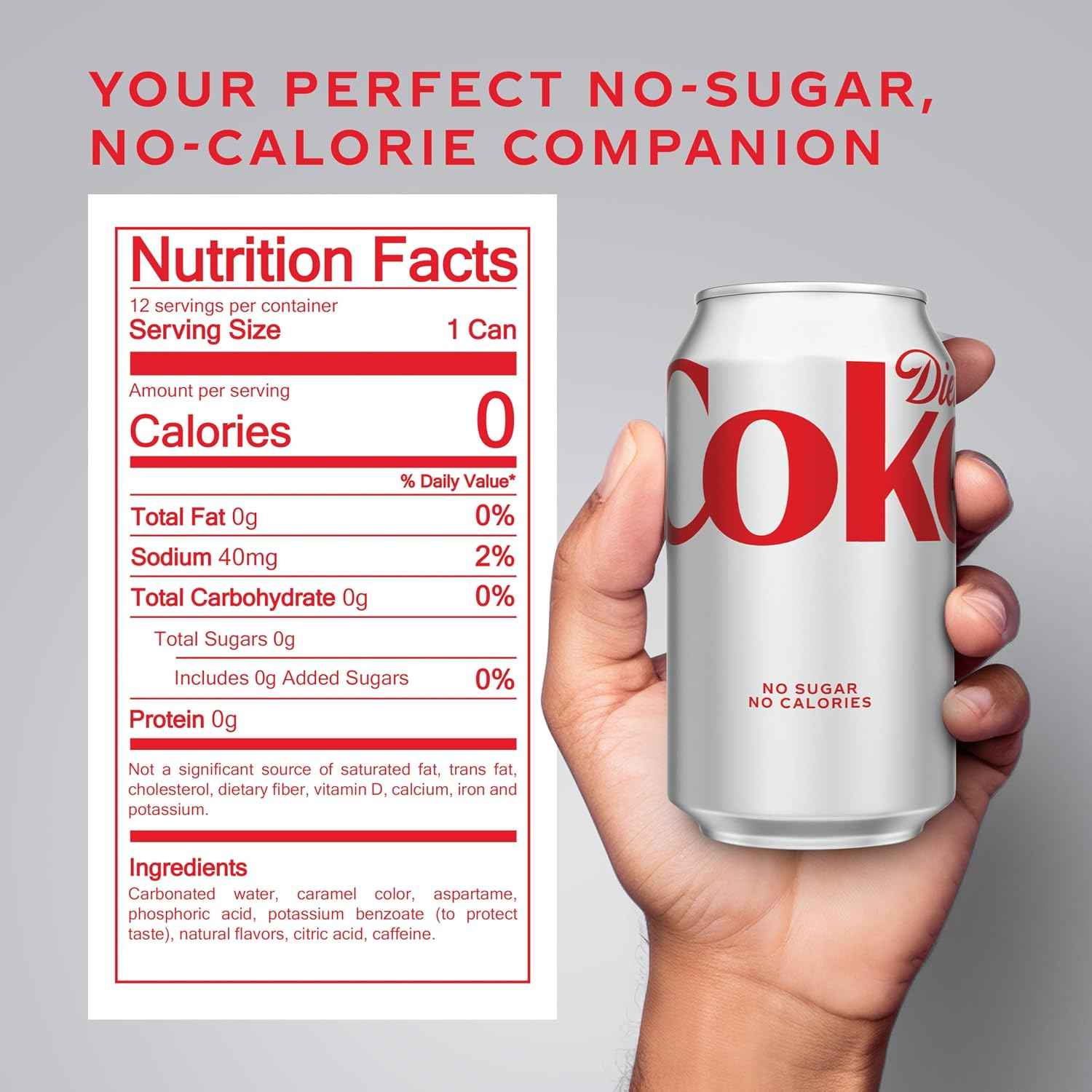 Diet Coke Soda Soft Drink Cans, 12 fl oz, 12 Pack