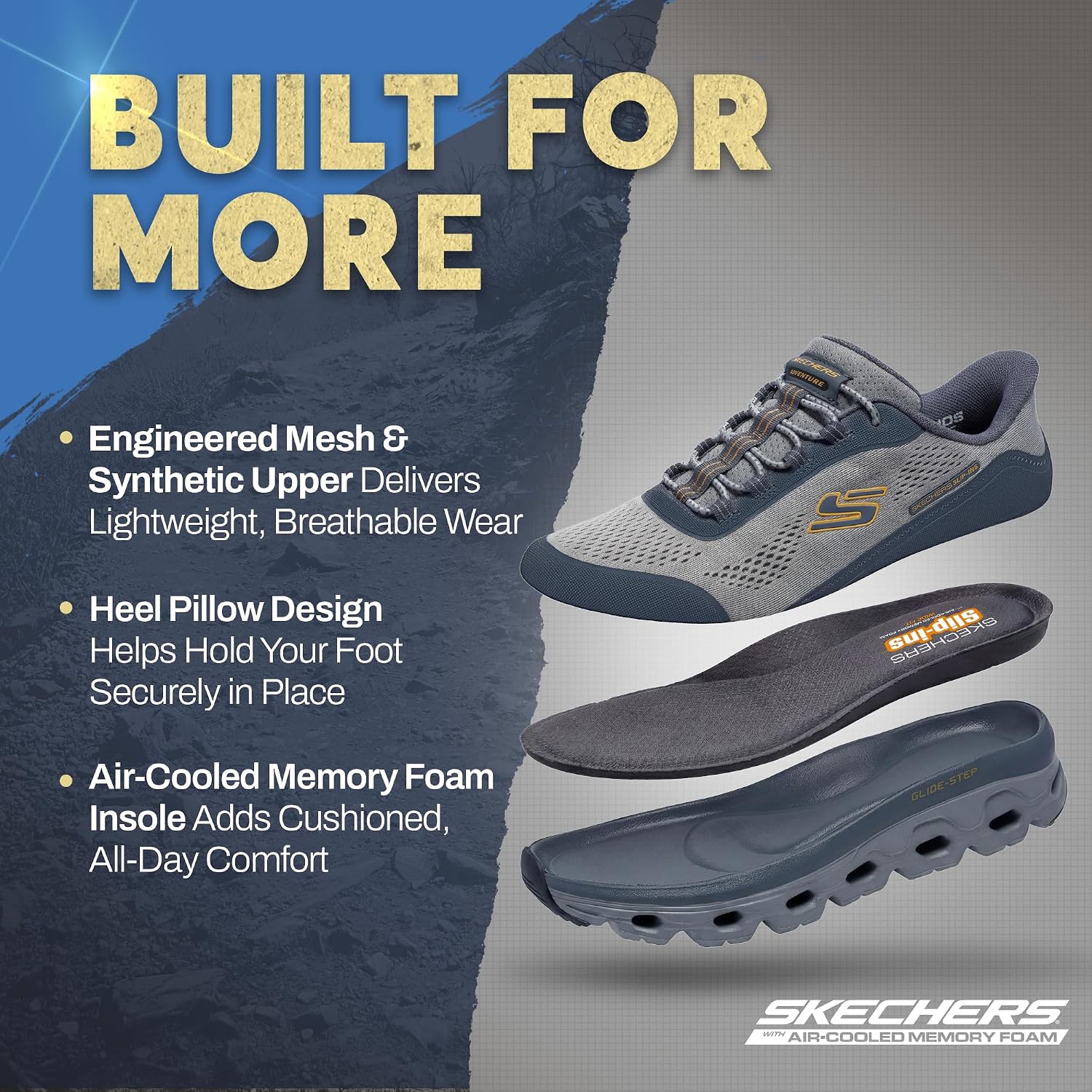 Skechers Men's Glide-Step Sole Slip-in