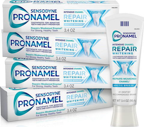 SENSODYNE PRONAMEL Intensive Enamel Repair Whitening Toothpaste, 3.4 oz x 4