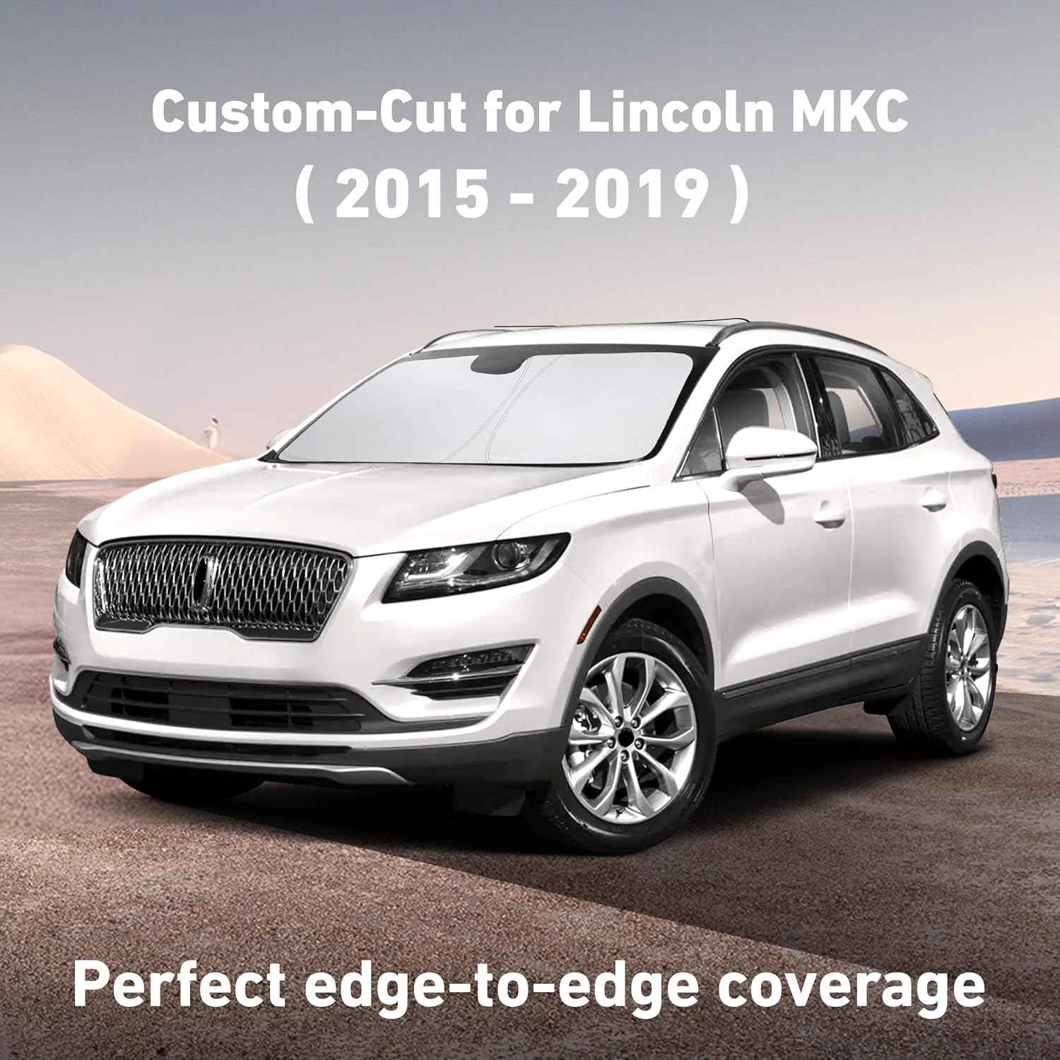 EcoNour Windshield Sunshade Compatible for Lincoln MKC 2015-2017 2018 2019