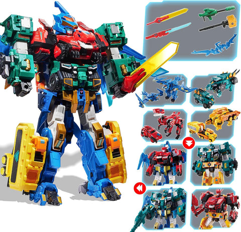 QUANTUM HEROES DINOSTER 4-in-1 Robot Mega Metatron 16.1in – Ages 5+