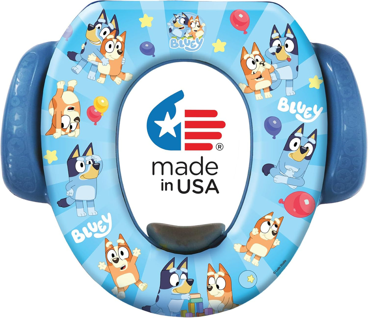 Bluey Soft Potty Seat - Potty Training Toilet Seat, Soft Cushion, Baby Potty Training, Safe, Easy to Clean